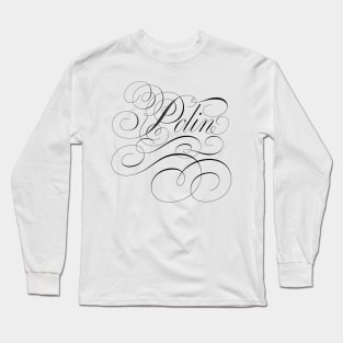 Polin of Bridgerton, Penelope and Colin in calligraphy Long Sleeve T-Shirt